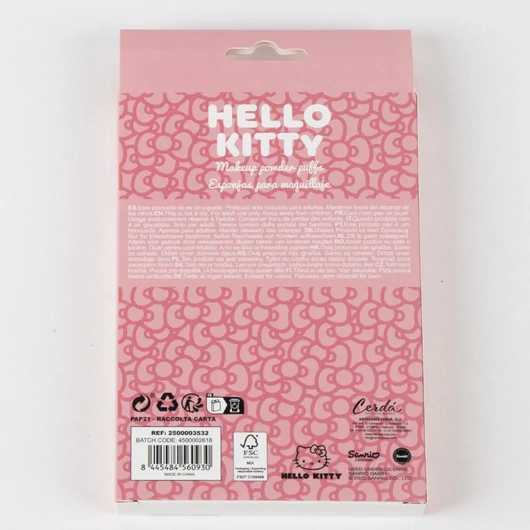 Hello Kitty Pink sminkszivacs szett 4 db-os