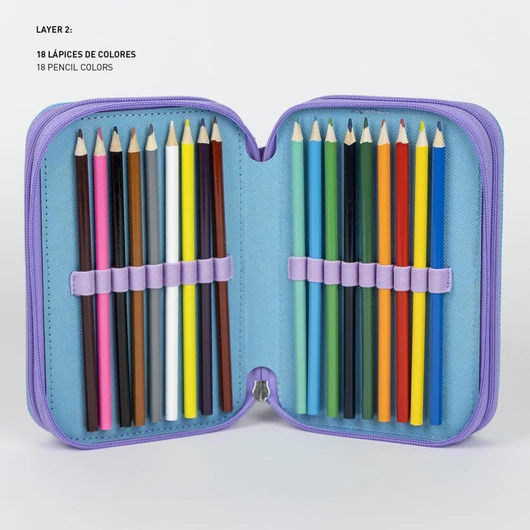 Disney Jégvarázs Sisters tolltartó töltött 3 emeletes