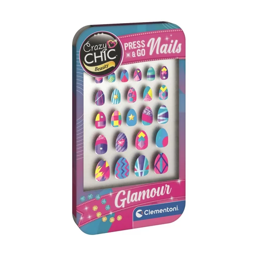 Crazy Chic Glamour műköröm készlet Clementoni