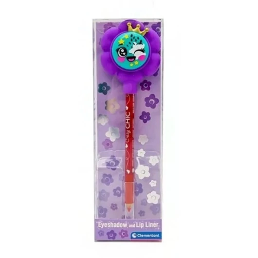 Crazy Chic Red szemhéjpúder és szájkontúr ceruza Clementoni