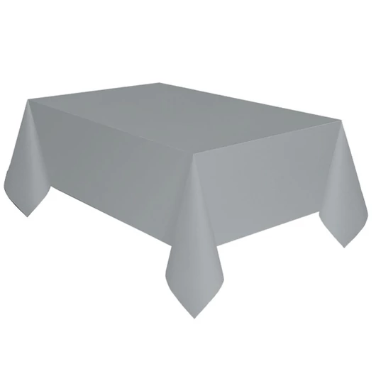 Ezüst Silver papír asztalterítő 137x274 cm