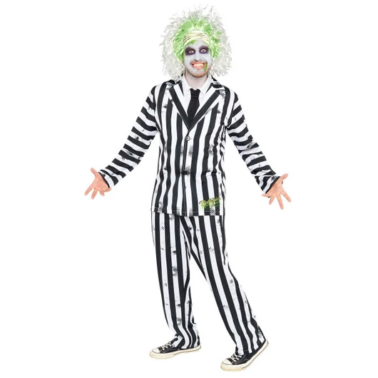 Beetlejuice Striped felnőtt jelmez XL