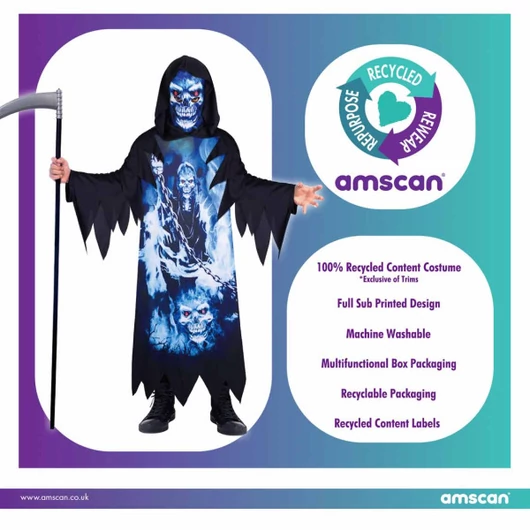 Kaszás Neon jelmez 6-8 év