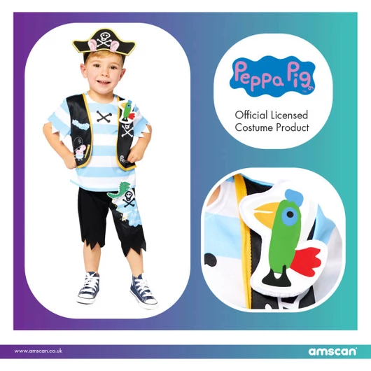 Peppa malac Pirate jelmez 3-4 év