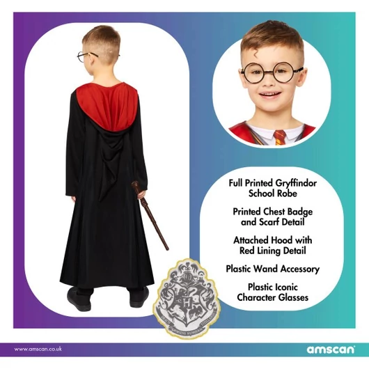 Harry Potter Gryffindor jelmez 6-8 év