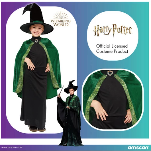 Harry Potter McGalagony jelmez 8-10 év