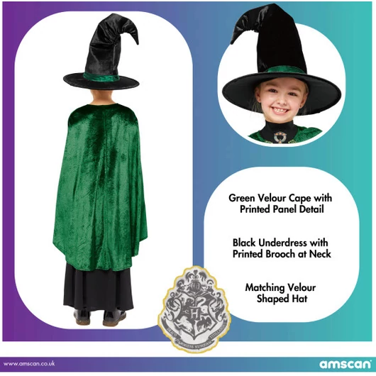 Harry Potter McGalagony jelmez 8-10 év