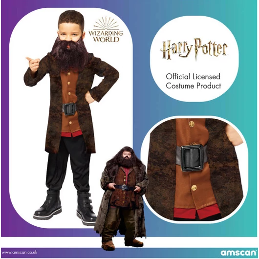 Harry Potter Hagrid jelmez 4-6 év