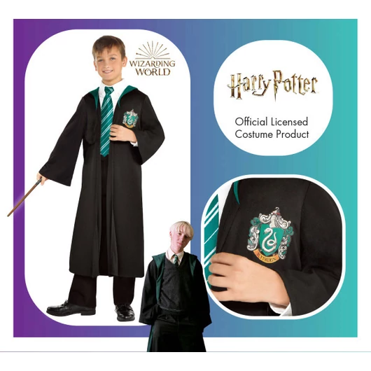 Harry Potter Slytherin jelmez 10-12 év