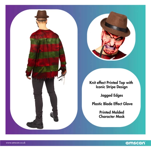 Freddy Kruger Scary felnőtt jelmez XL