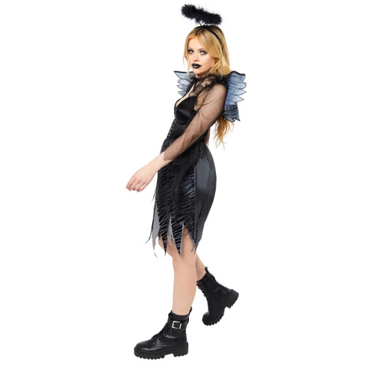 Bukott angyal Black felnőtt jelmez M/L