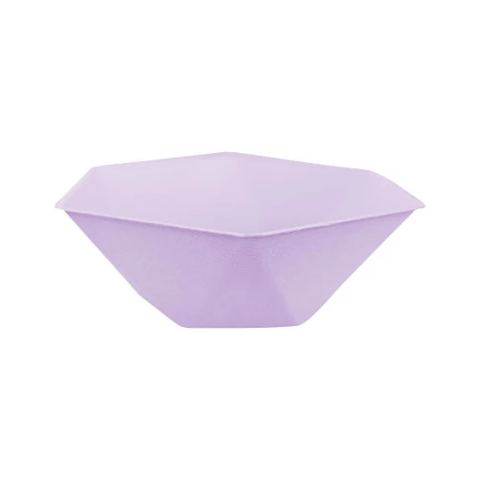 Lila Vert Decor hatszögletű mélytányér 6 db-os 15,8 cm