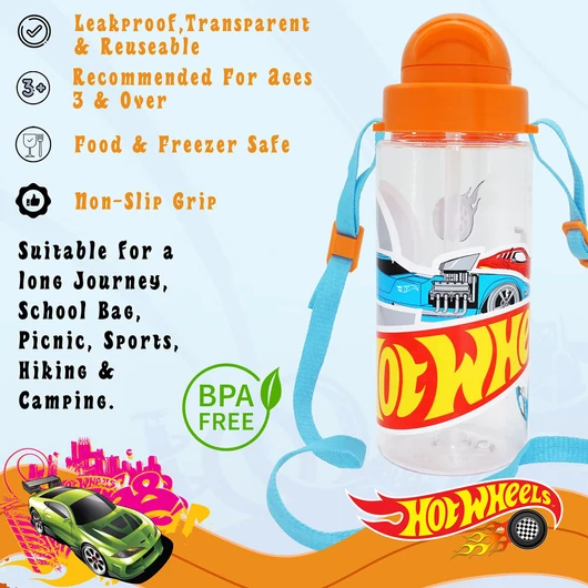 Hot Wheels Race tritan műanyag kulacs 500 ml