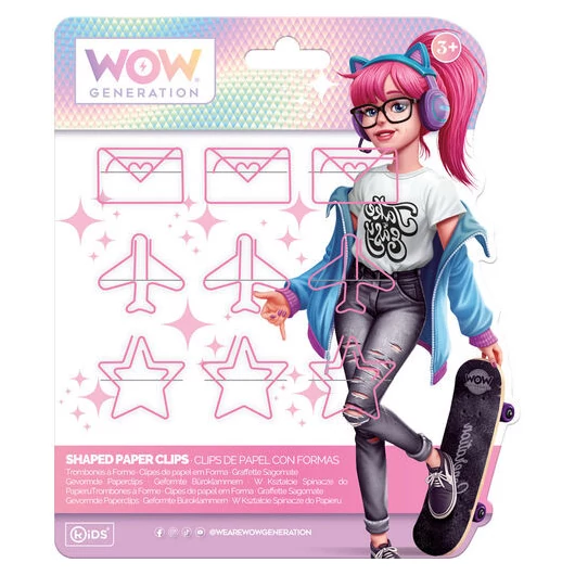 WOW Generation Valentina rózsaszín gemkapocs szett