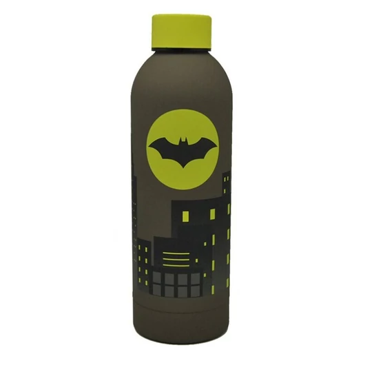 Batman Night puha tapintású műanyag kulacs csavaros kupakkal 700 ml