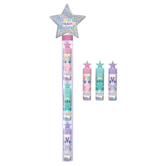 Állatos Sweet Dreams ajakbalzsam szett varázspálcában 3 db-os