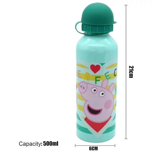 Peppa malac Perfect alumínium kulacs ivókupakkal 500 ml