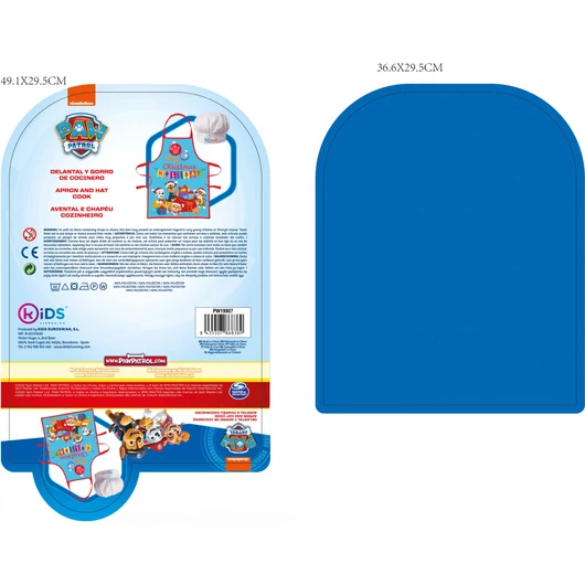 Mancs Őrjárat Holiday Karácsonyi gyerek kötény 2 darabos szett