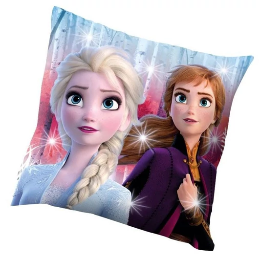 Disney Jégvarázs Journey LED világító párna, díszpárna 40x40 cm