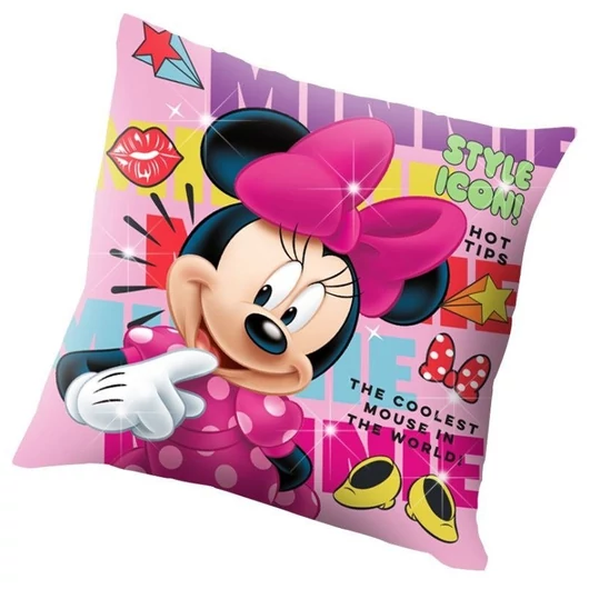 Disney Minnie Style Icon LED világító párna, díszpárna 40x40 cm