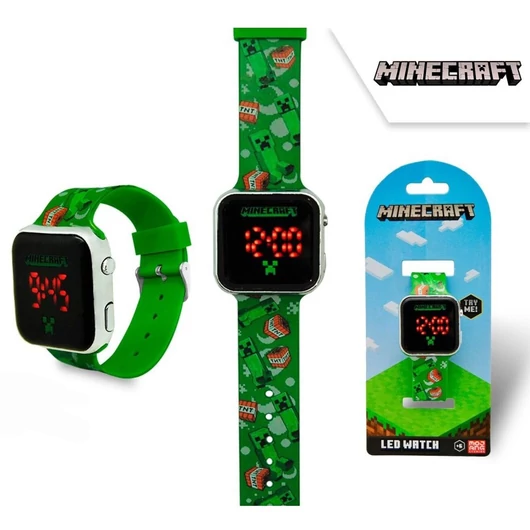 Minecraft TNT digitális LED karóra