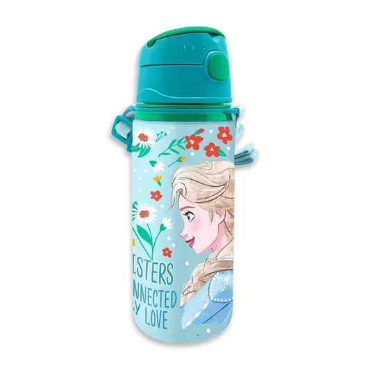 Disney Jégvarázs Enchanted alumínium szívószálas kulacs akasztóval 600 ml