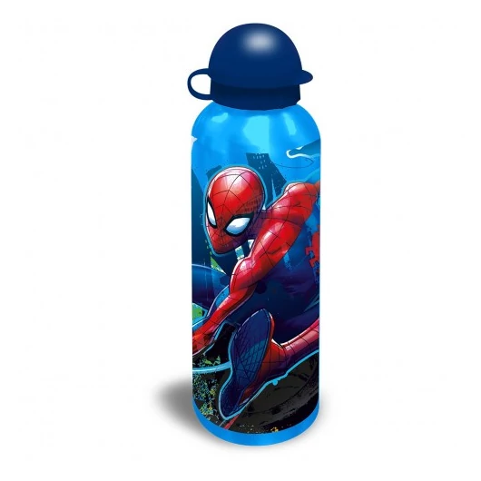 Pókember Web-Slinger Blue alumínium kulacs ívókupakkal 500 ml
