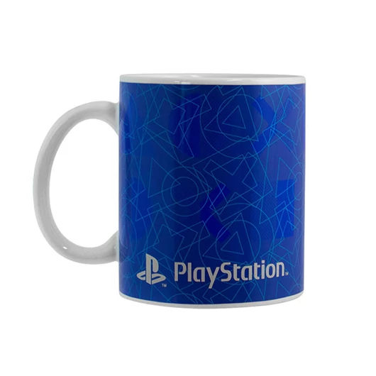 PlayStation Blue hőre változó porcelán bögre 325 ml Díszdobozban