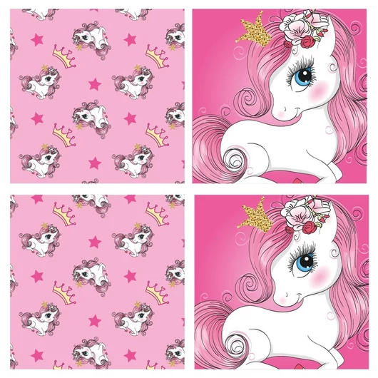 Unikornis Princess játéktároló 30×30×30 cm