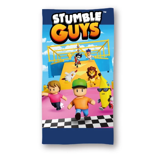Stumble Guys Game World fürdőlepedő, strand törölköző 70x140cm (Fast Dry)