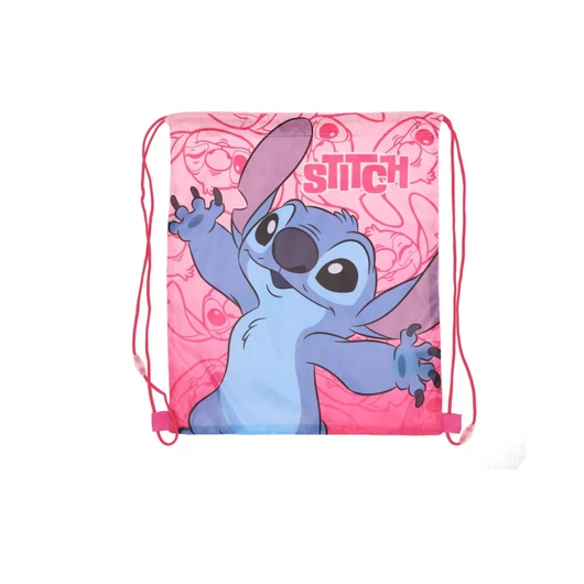 Disney Lilo és Stitch, A csillagkutya Pink Planet sporttáska, tornazsák 40 cm