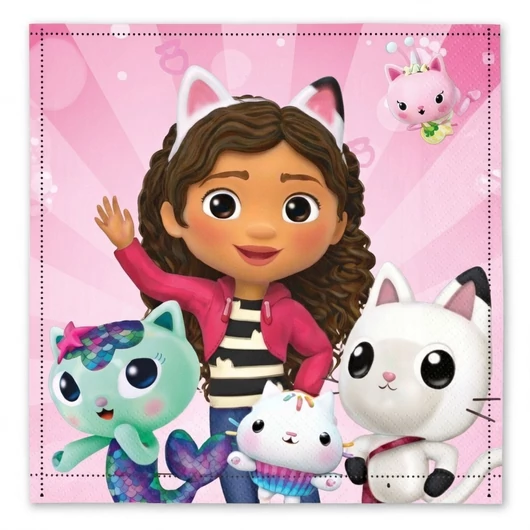 Gabi babaháza Cat World kéztörlő, arctörlő, törölköző 30x30cm