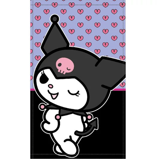 Hello Kitty Kuromi kéztörlő, arctörlő, törölköző 30x50cm