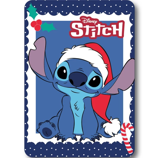Disney Lilo és Stitch, A csillagkutya Holiday Karácsonyi polár takaró 100x140cm