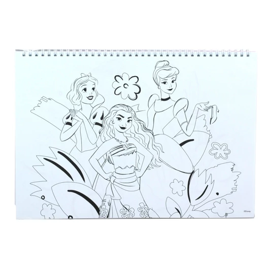 Disney Hercegnők Your World A/4 spirál vázlatfüzet 40 lapos matricával