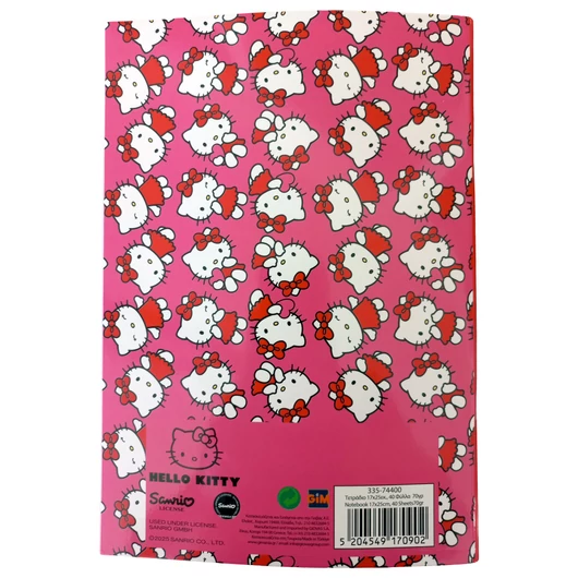 Hello Kitty Sweetheart B/5 vonalas füzet 40 lapos