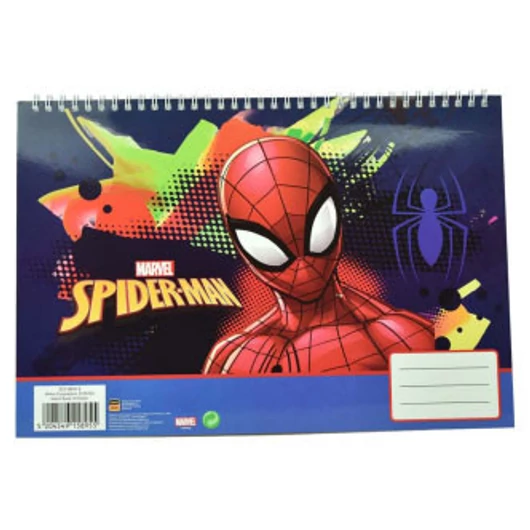 Pókember Splotch A/4 spirál vázlatfüzet, 30 lapos