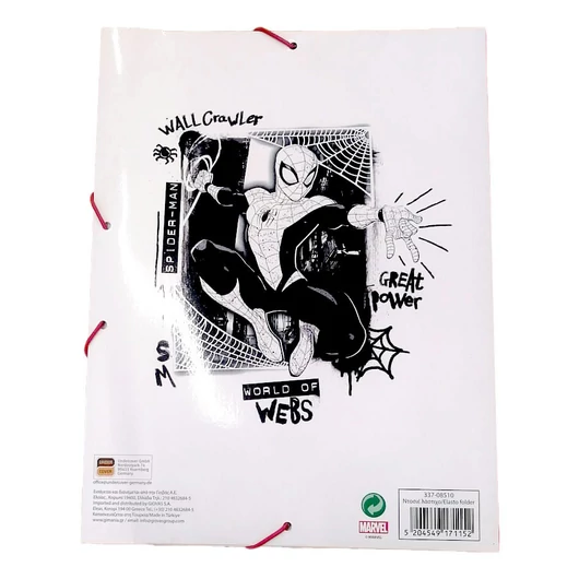 Pókember World of Webs A/4 gumis mappa