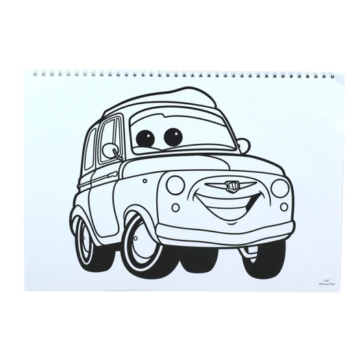 Disney Verdák Vroom A/4 spirál vázlatfüzet 40 lapos matricával