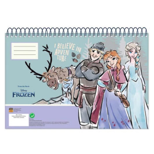 Disney Jégvarázs Adventure A/4 spirál vázlatfüzet 30 lapos