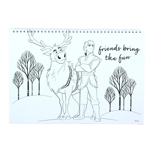 Disney Jégvarázs Heart A/4 spirál vázlatfüzet 40 lapos matricával