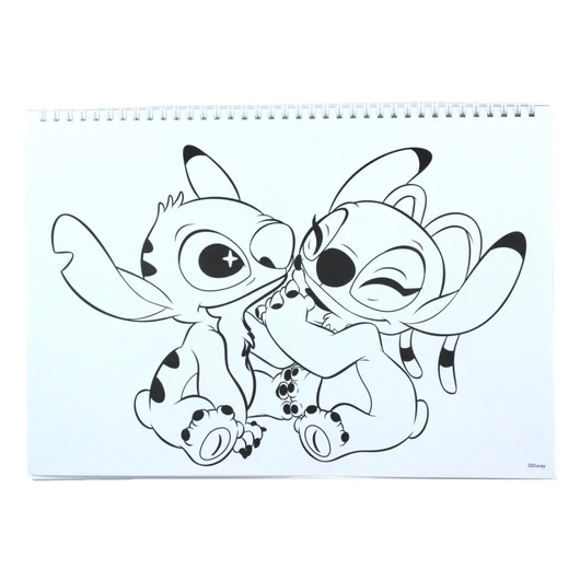 Disney Lilo és Stitch, A csillagkutya Blast A/4 spirál vázlatfüzet 40 lapos matricával