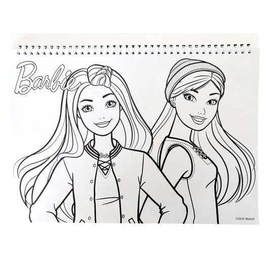 Barbie Paints A/4 spirál vázlatfüzet 40 lapos matricával