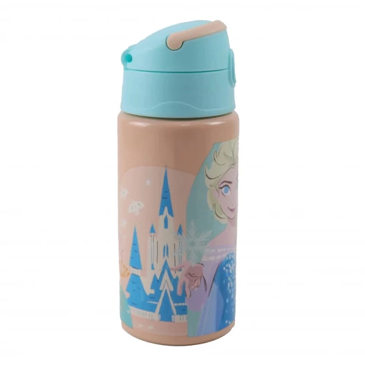 Disney Jégvarázs Adventure alumínium szívószálas kulacs akasztóval 500 ml