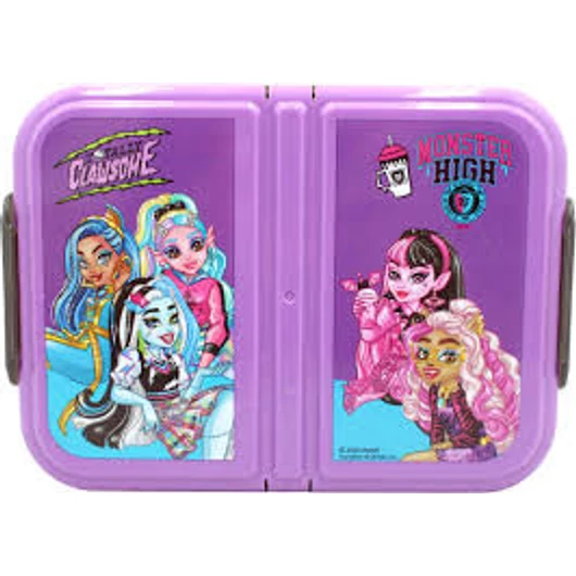 Monster High Clawsome több rekeszes uzsonnás doboz, szendvicsdoboz