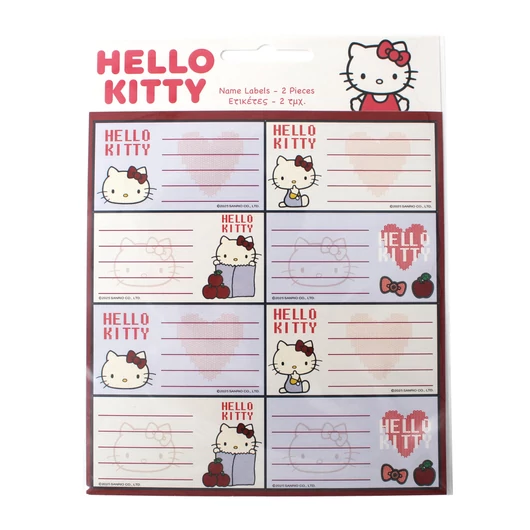 Hello Kitty Apple füzetcímke 16 db-os