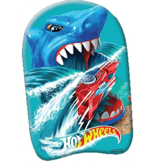 Hot Wheels Shark kickboard, úszódeszka 45 cm