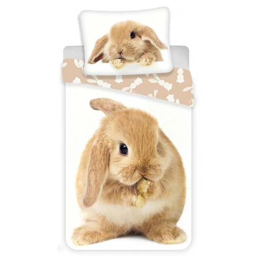 Nyuszi Brown ágyneműhuzat 140×200cm, 70×90 cm