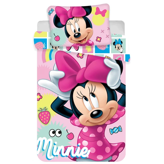 Disney Minnie Tidy gyerek, ovis ágyneműhuzat 100×135 cm, 40×60 cm