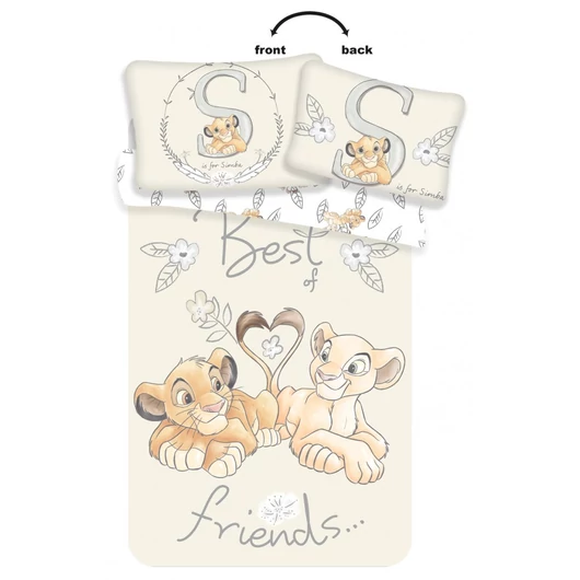 Disney Az Oroszlánkirály Best Friends gyerek, ovis ágyneműhuzat 100×135cm, 40×60 cm